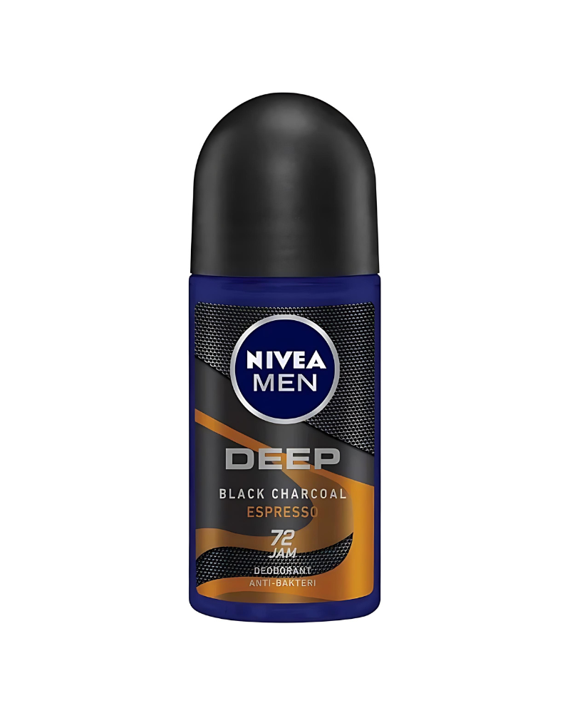 Nivea Men Deep Black Charcoal Espresso Anti-Bacterial 72H