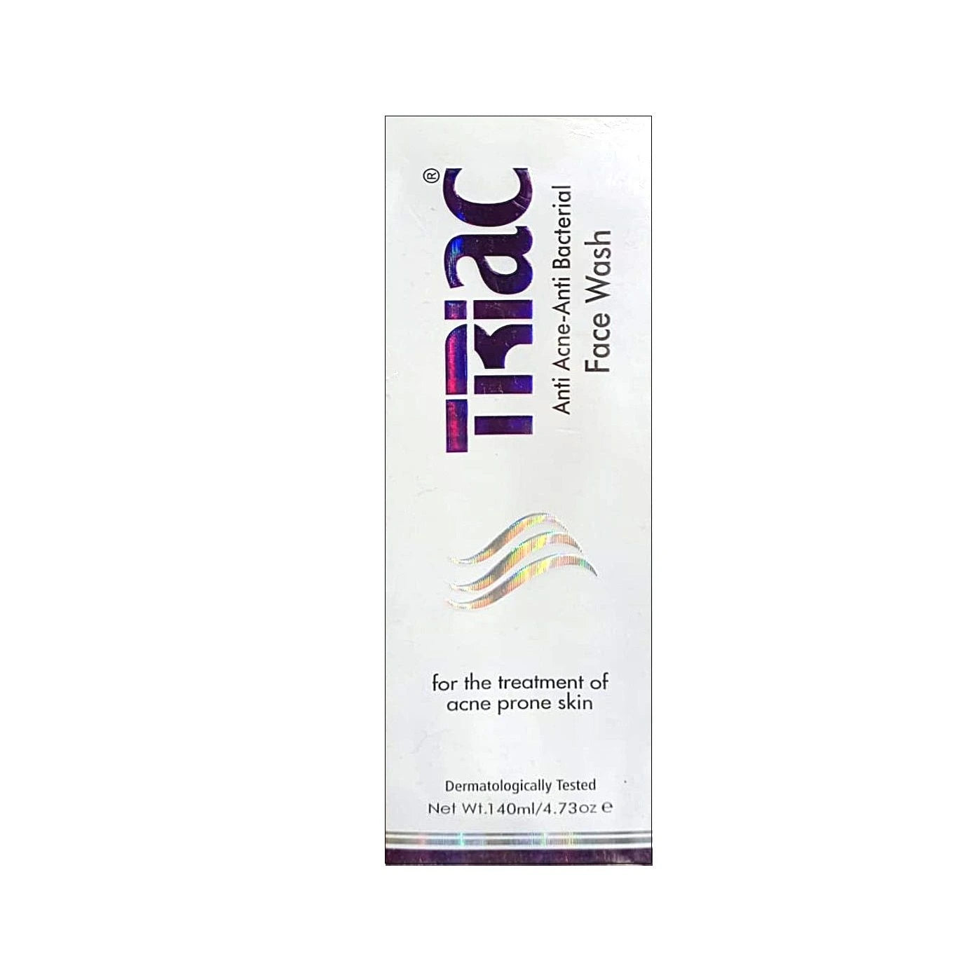 Trixac face wash packaging on a white background