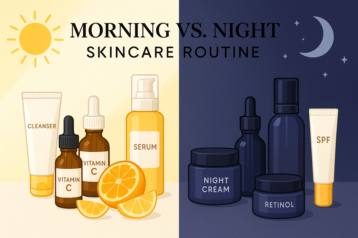 Morning vs. Night Skincare Routine