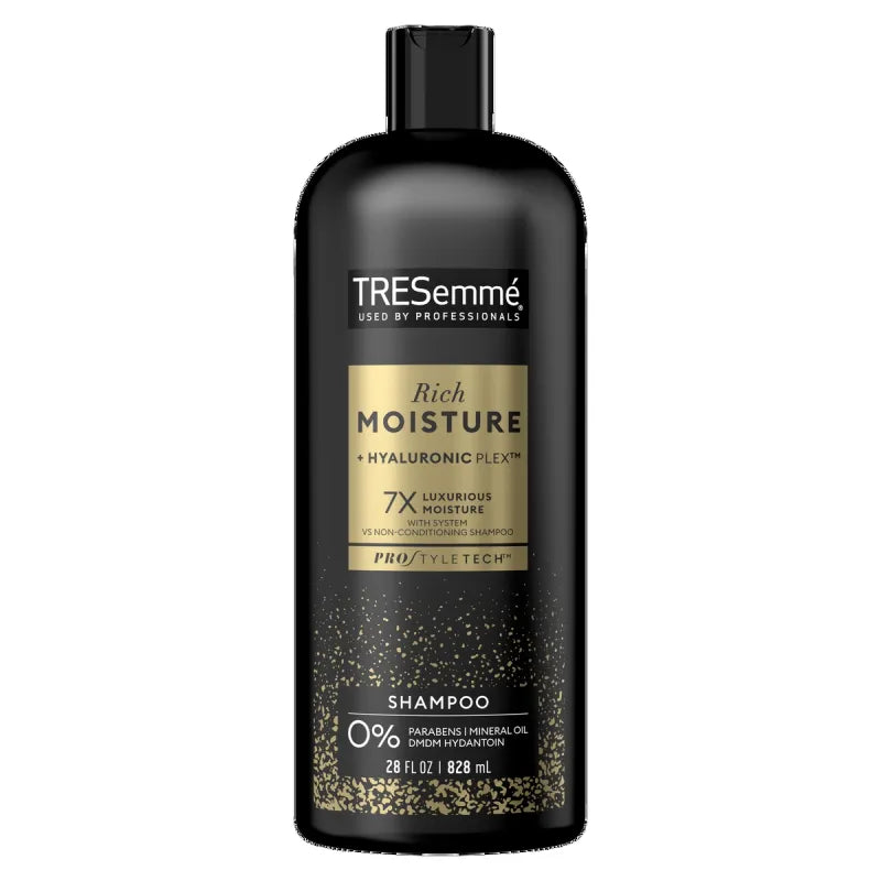 TRESemmé Rich Moisture + Hyaluronic Plex Shampoo, 828 ml