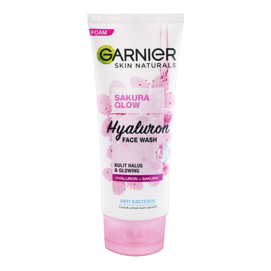 Garnier Sakura Glow Hyaluron Face Wash, 100 ml