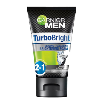 Garnier Men Turbo Bright 2-In-1 Brightening Foam, 100 ml