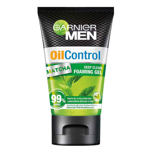 Garnier Men Oil Control Deep Clean Foaming Gel, 100 ml