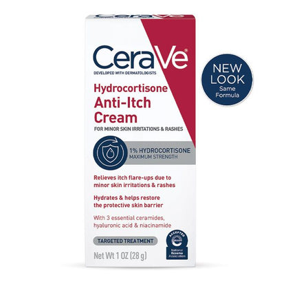 CeraVe Hydrocortisone Anti-Itch Cream, 28 g