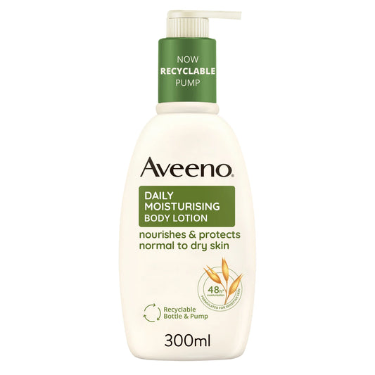 Aveeno Daily Moisturizing Body Lotion Nourishes Normal to Dry Skin, 300 ml