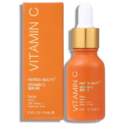 Heres B2uty Vitamin C Natural Facial Serum with 20 Vitamin C & Hyaluronic Acid, 15 ml