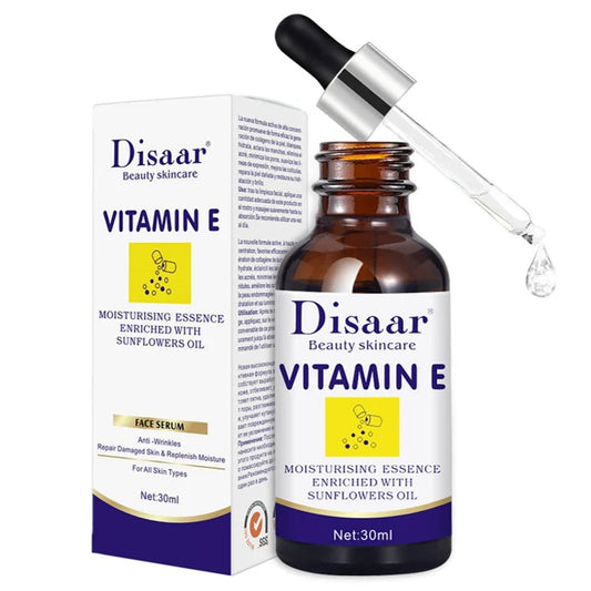 Disaar Beauty Skincare Vitamin E Moisturizing Essence Enriched With Sunflowers Oil for Anti-Wrinkles & Damaged Skin Repair, 30 ml