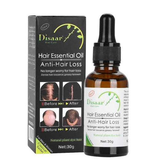 Disaar Hair Essential Oil Anti Hair Loss Natural Plant Dye, 30 ml