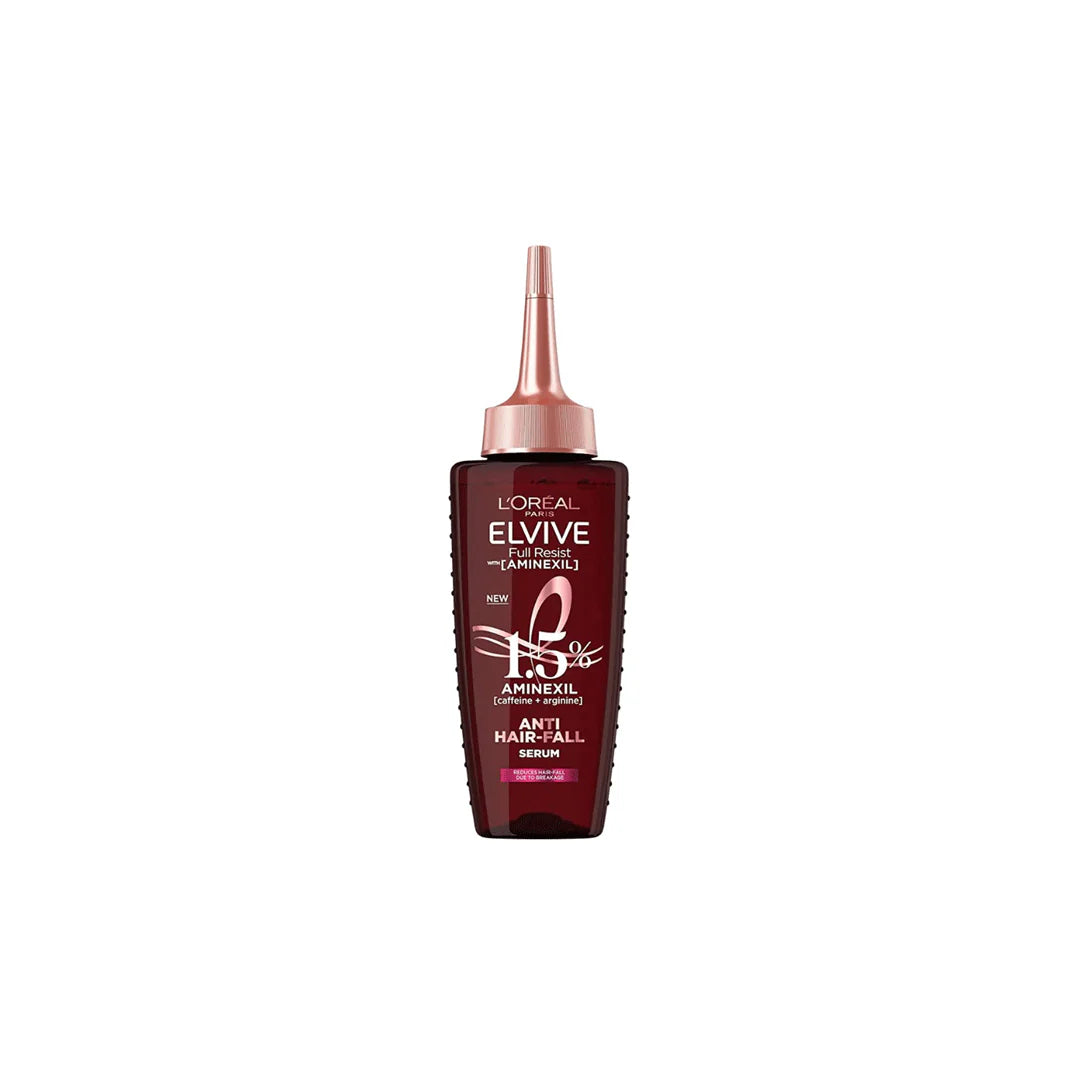 L'Oreal Paris Elvive Full Resist Aminexil 1.5% [Caffeine + Arginine] Anti Hair Fall Serum, 102 ml