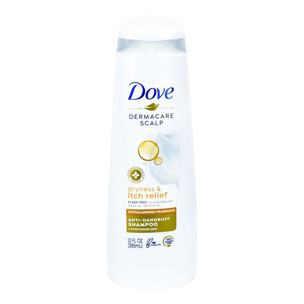 Dove DermaCare Scalp Dryness & Itch-Relief Anti-Dandruff Shampoo, 355 ml