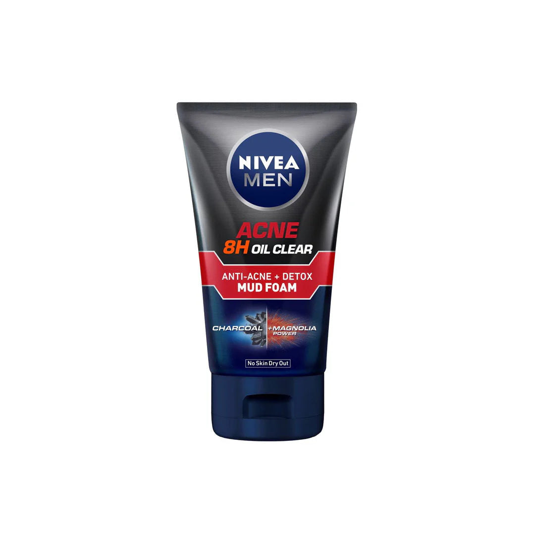 Nivea Men Acne 8H Oil Clear Acne Defense + Purify Scrub, 100 ml