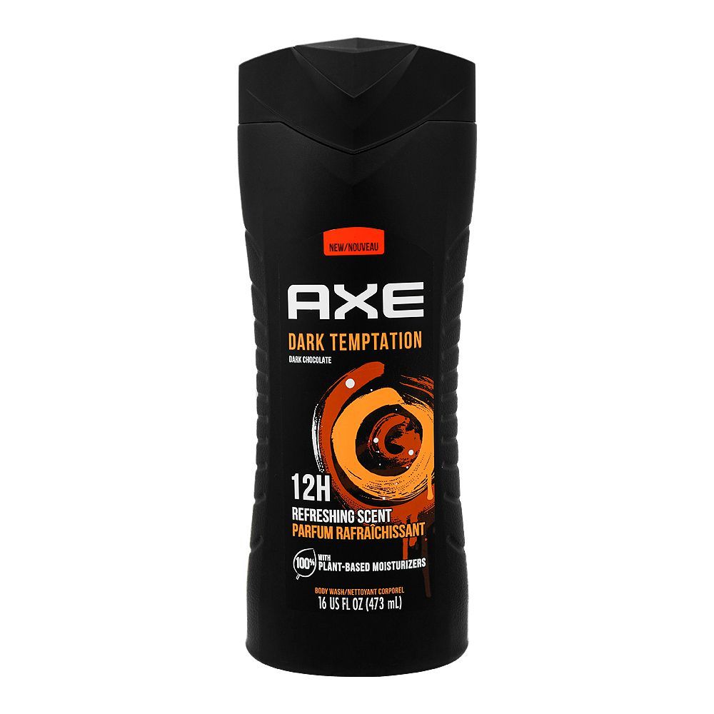 Axe Dark Temptation Dark Chocolate Body Wash, 473 ml