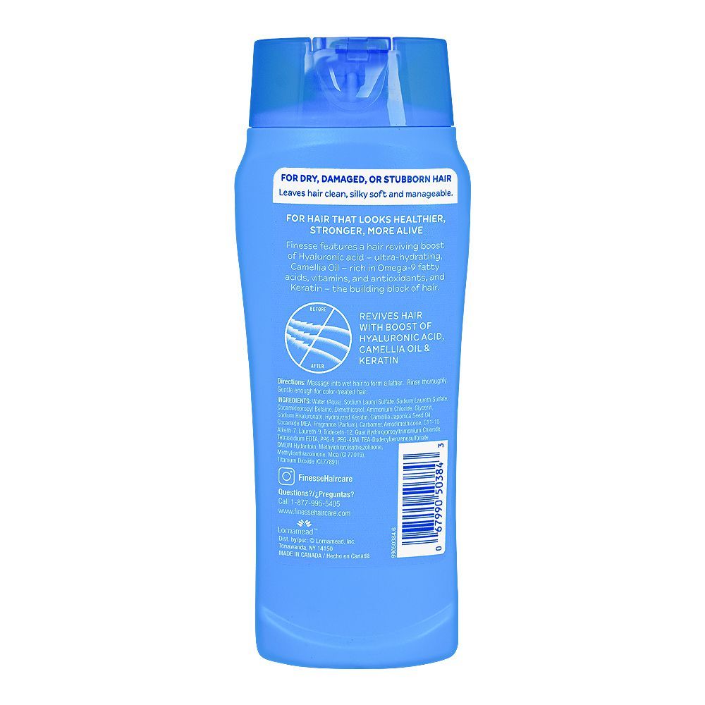 Finesse Restore + Strengthen Coconut Moisturizing Shampoo For Dry/Damaged/Stubborn Hair, 384 ml