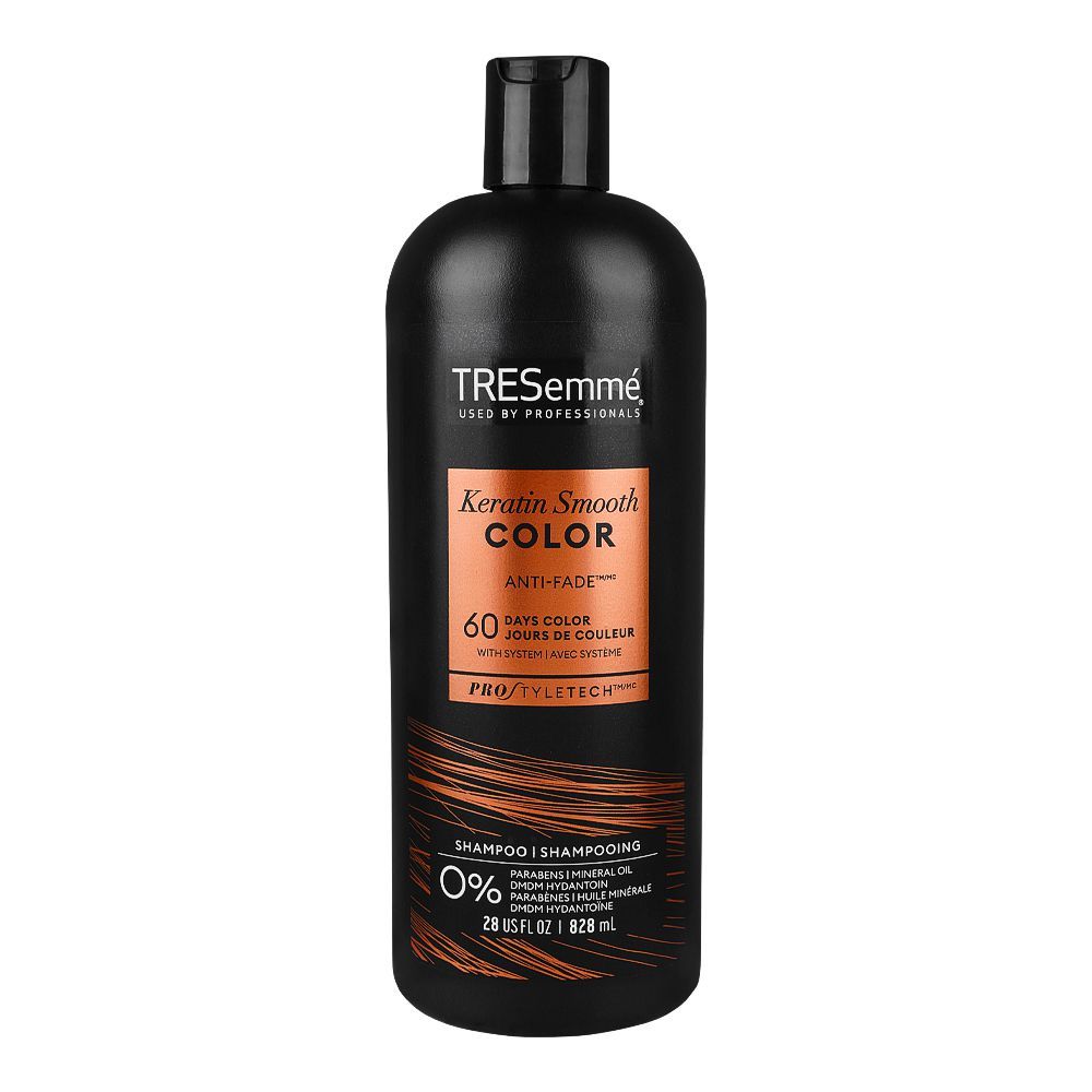 Tresemme Pro-Style-Tech Keratin Smooth Color Anti-Fade Shampoo, 828 ml