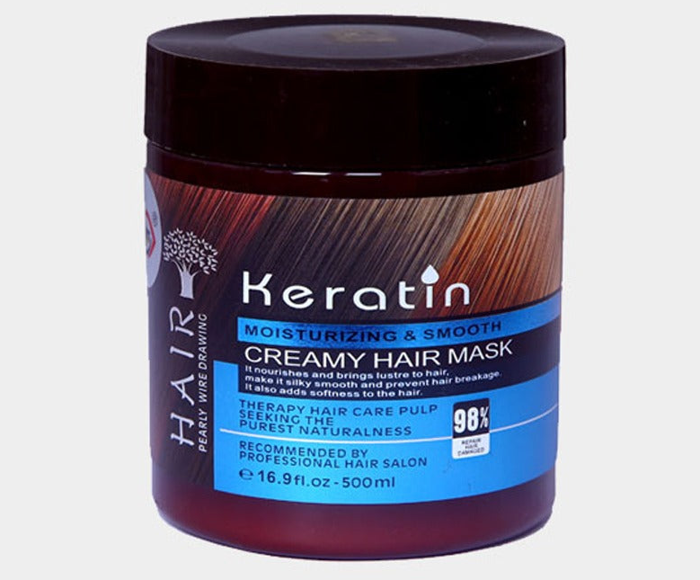 Keratin Moisturizing & Smooth Creamy Hair Mask, 500 ml
