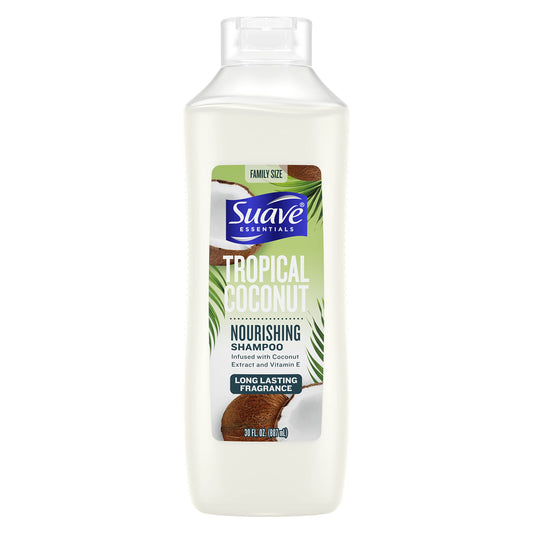 Suave Essentials Tropical Coconut Nourishing Shampoo, 655 ml