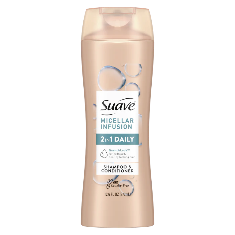 Suave Micellar Infusion 2-in-1 Shampoo & Conditioner, 373 ml