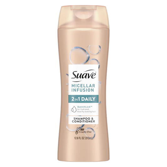 Suave Micellar Infusion 2-in-1 Shampoo & Conditioner, 373 ml