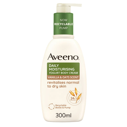 AVEENO Daily Moisturising Yogurt Body Cream Vanilla & Oat, 300 ml