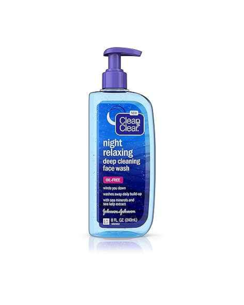 Clean & Clear Night Relaxing Deep Cleaning Face Wash 240ml