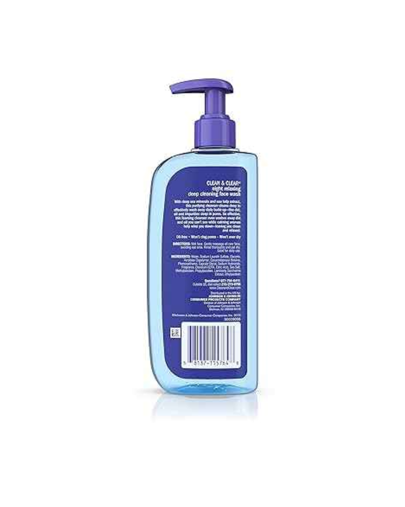 Clean & Clear Night Relaxing Deep Cleaning Face Wash 240ml