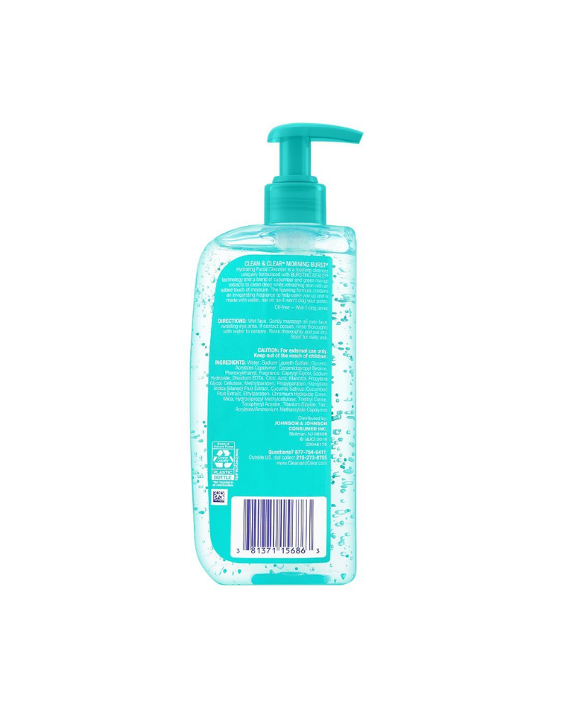 Clean & Clear Morning Burst Oil Free Hydrating Cleanser, 240ml