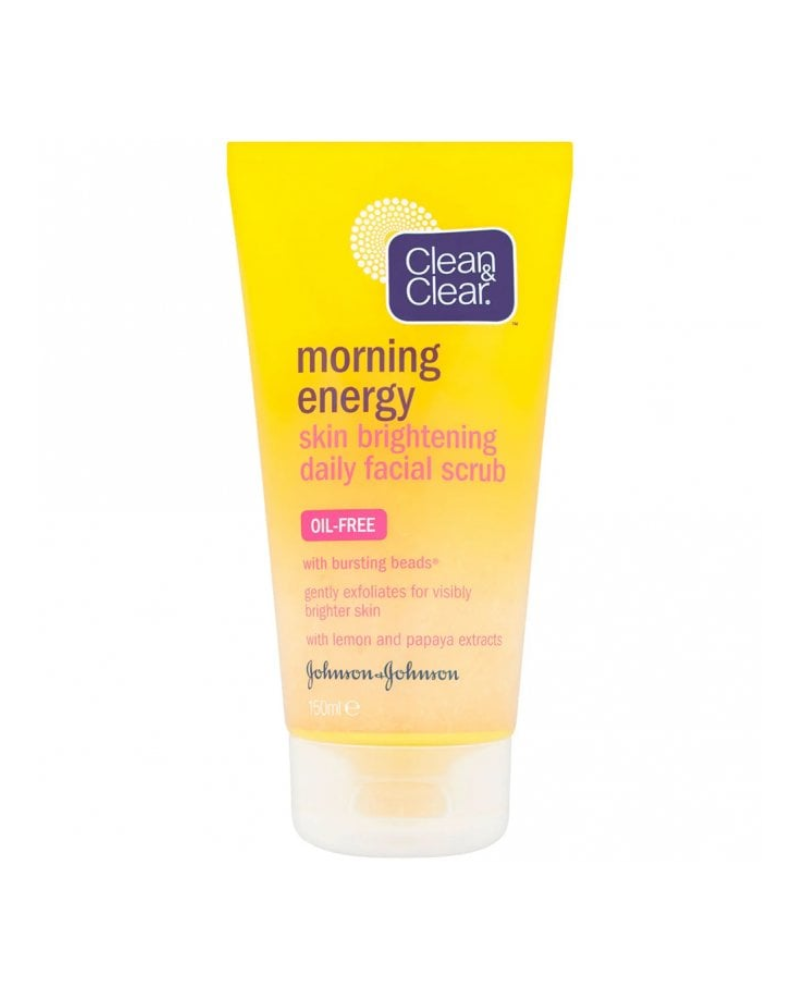 CLEAN & CLEAR Daily Face Scrub, Morning Energy, Skin Brightening, 150ml