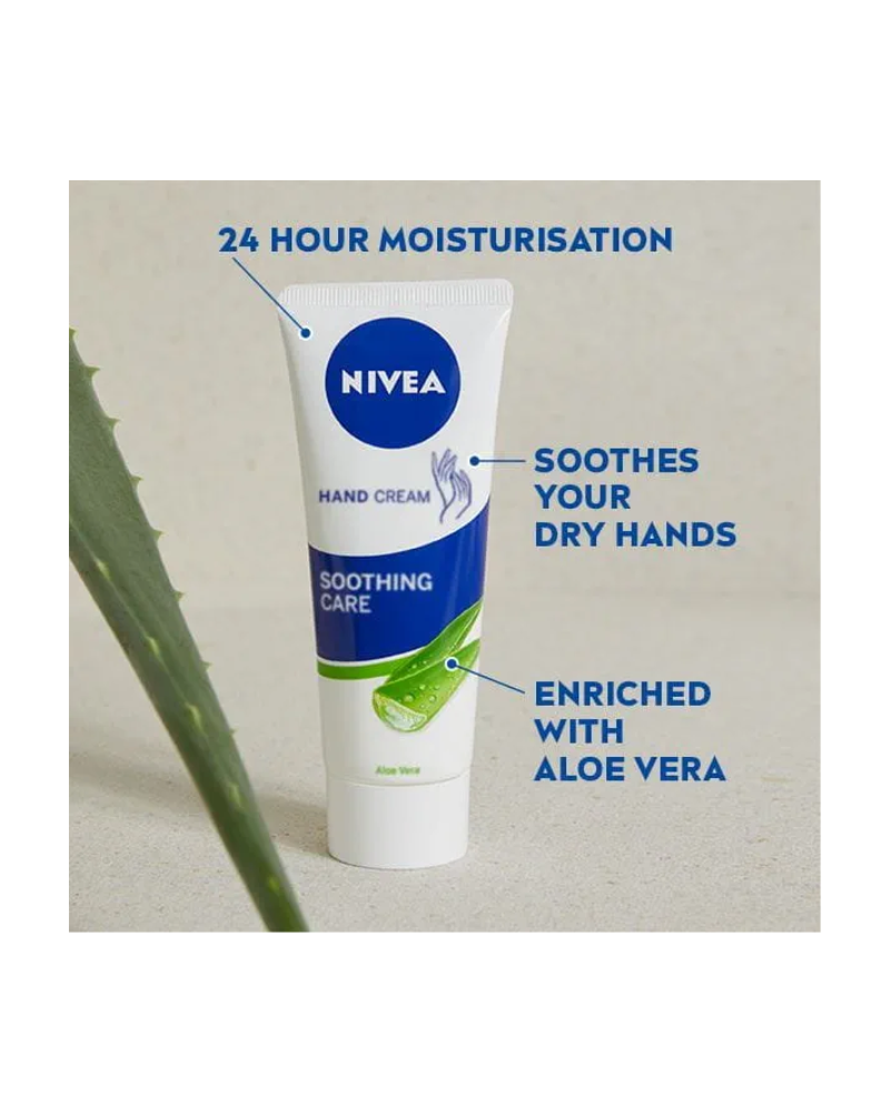 NIVEA Soothing Care Aloe Vera Hand Cream, 75 ml