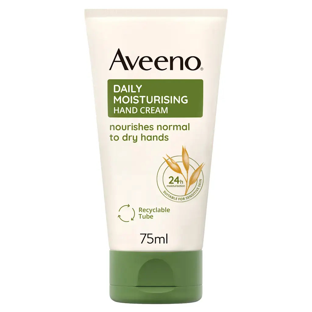 Aveeno Daily Moisturising Hand Cream on a white background