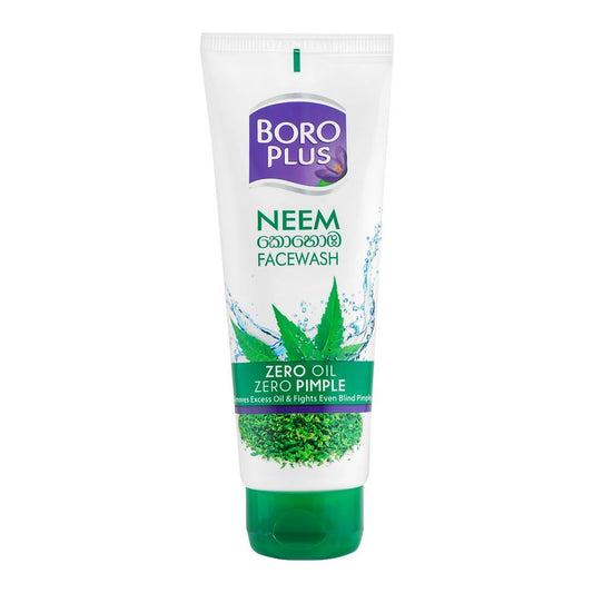 Boro Plus Zero Oil Zero Pimple Neem Face Wash, 100 ml