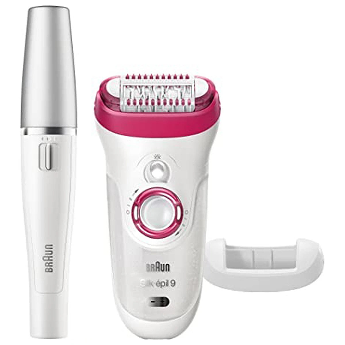 Braun epilator on a white background