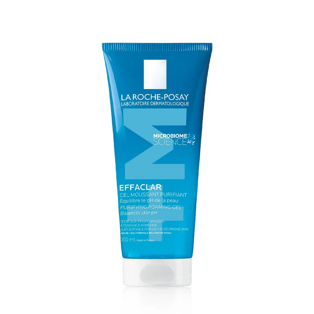 La Roche-Posay Effaclar Gel Moisturisant skincare cream in a blue squeeze tube with a white cap, shown on a white background.