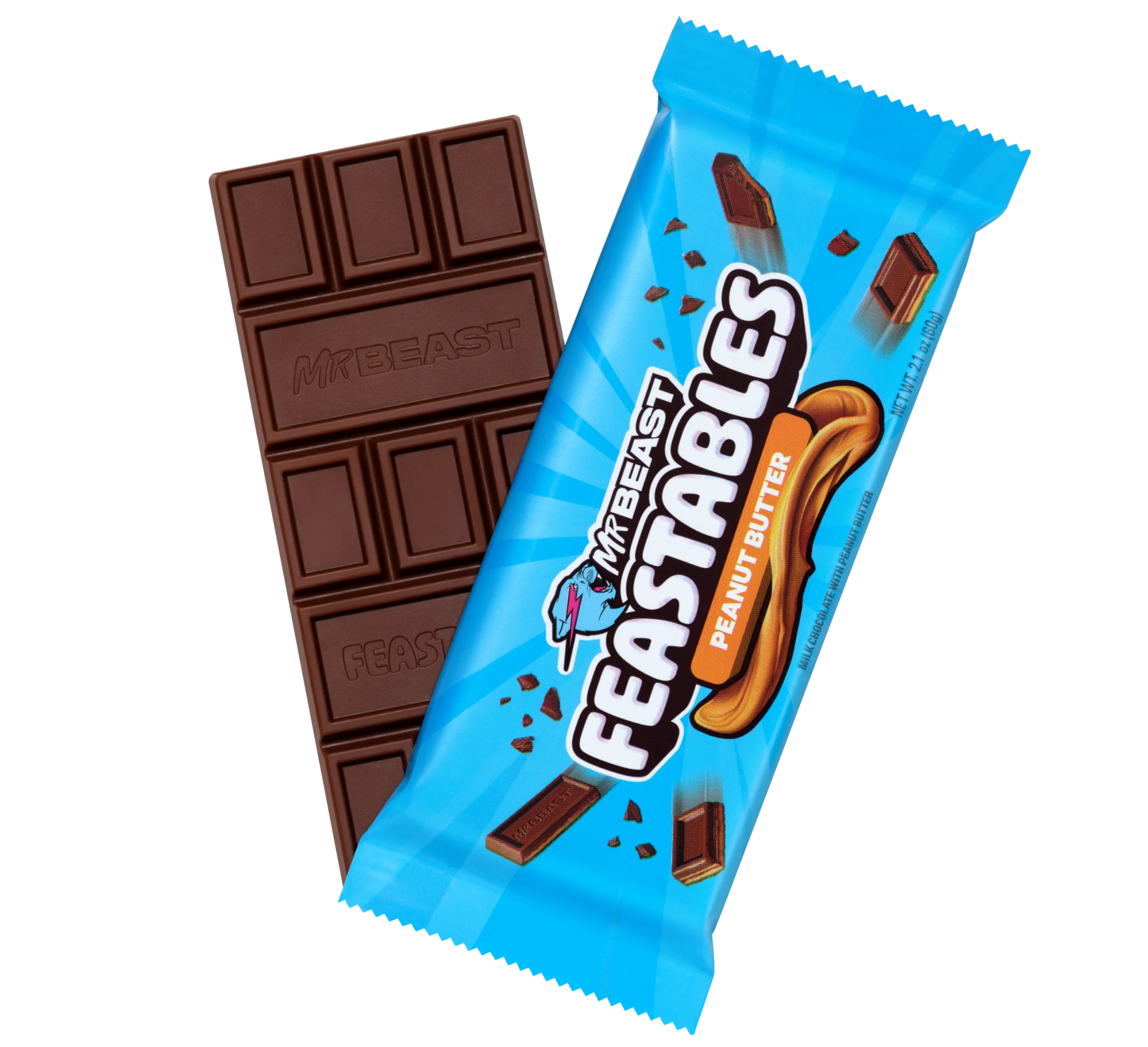 Feastables MrBeast Peanut Butter Crunch Chocolate Bar