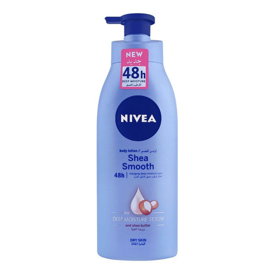 Nivea Shea Smooth Dry Skin Body Lotion, With Deep Moisture Serum, 400 ml