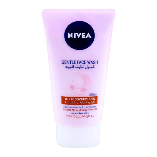 Nivea Gentle Face Wash, Dry To Sensitive Skin, 150 ml