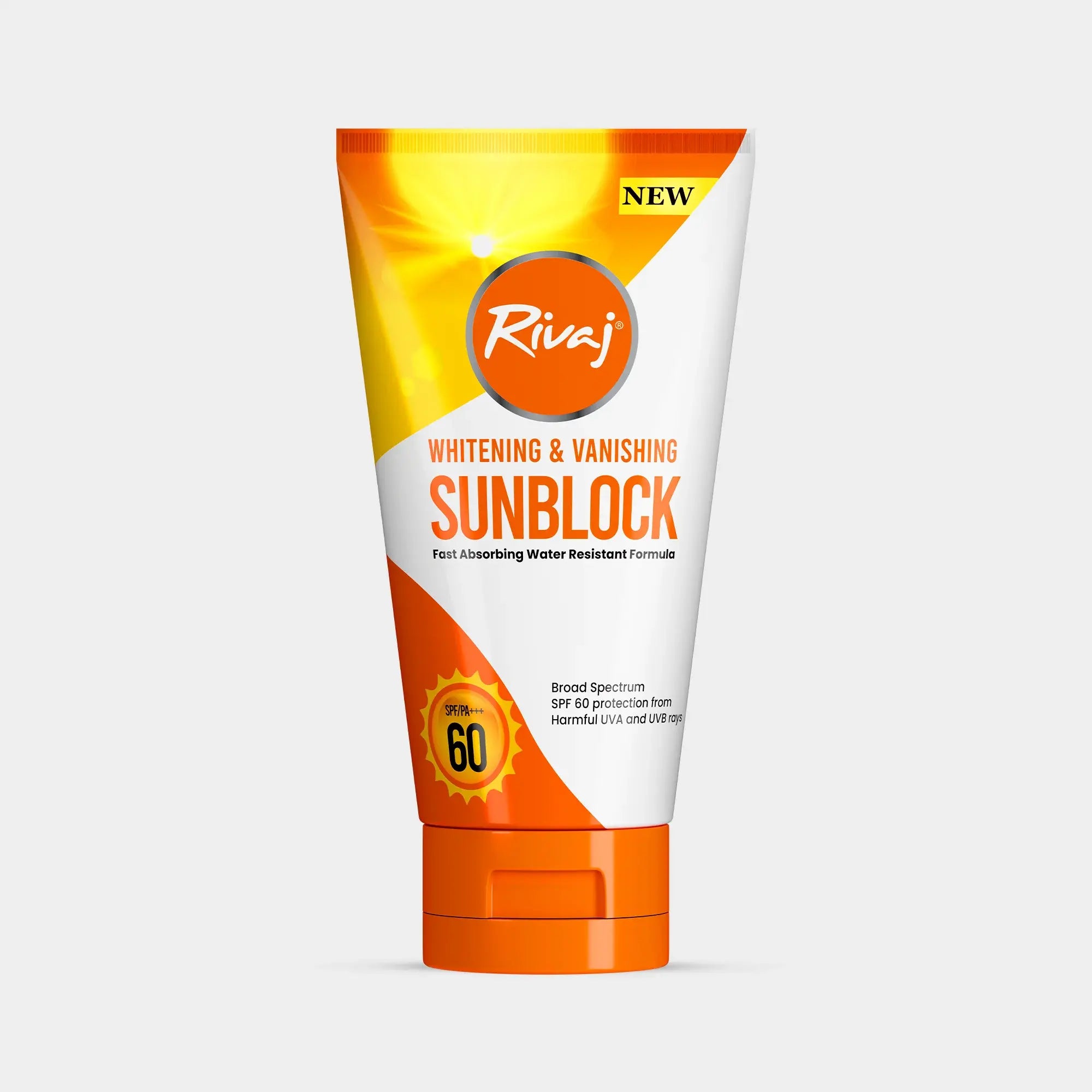 Rivaj Whitening and Vanishing Sunblock SPF 60, 100ml