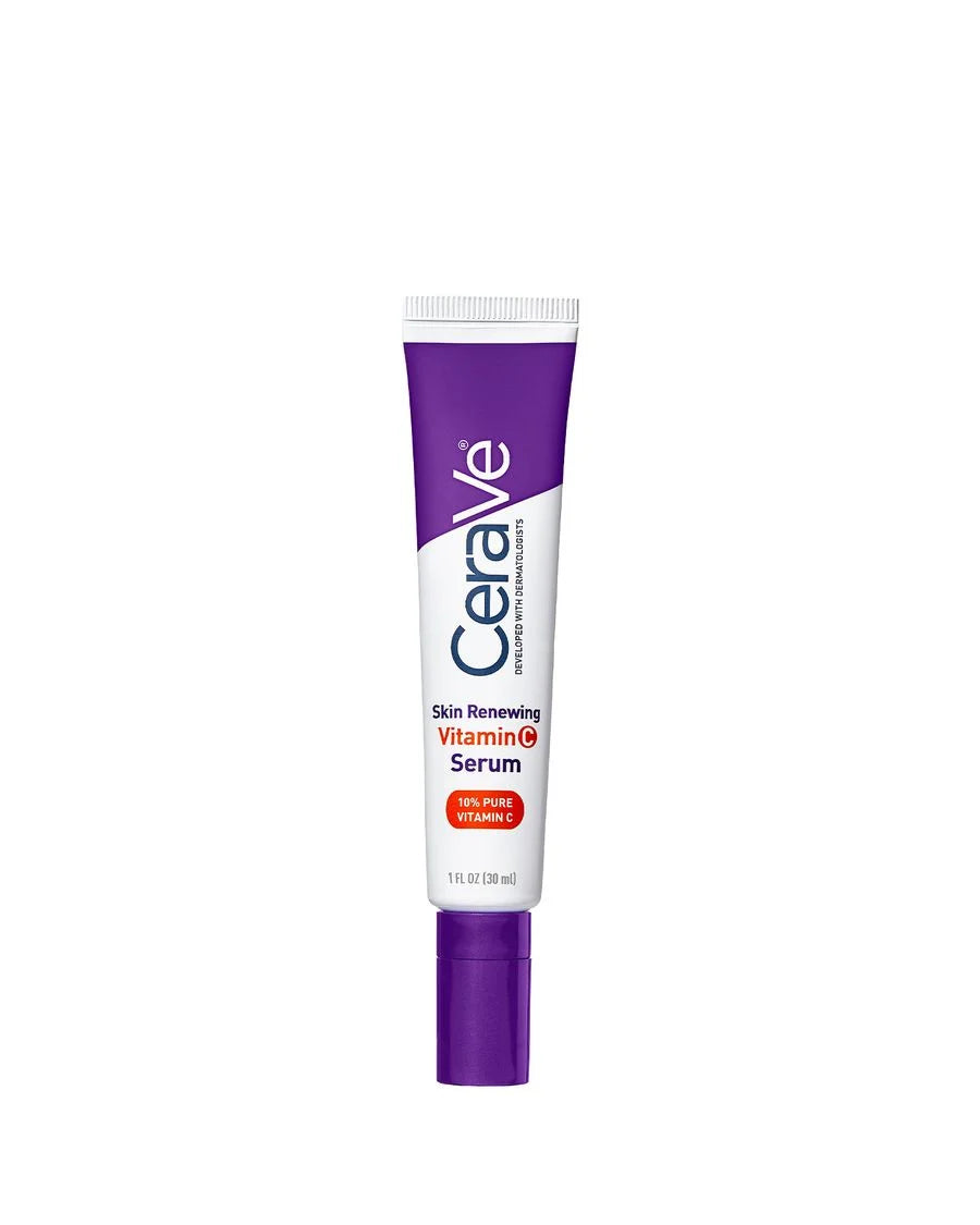 CeraVe Skin Renewing Vitamin C Serum tube on a white background