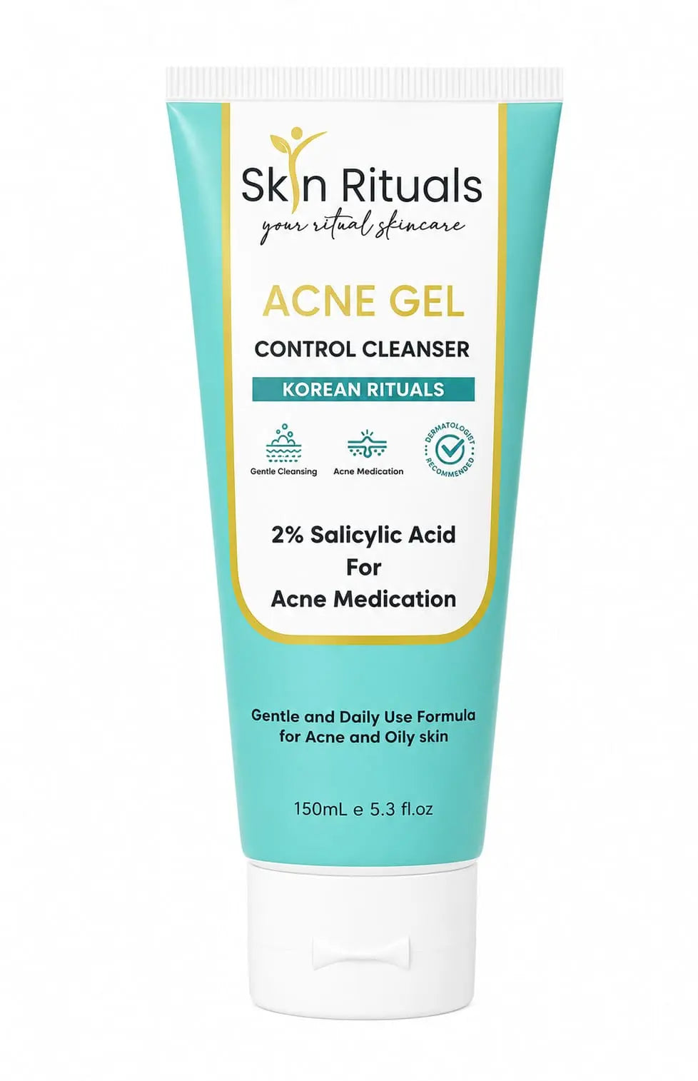 Tube of Skin Rituals Acne Gel Control Cleanser on a white background