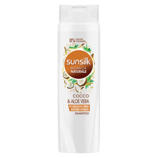 Sunsilk Ricarica Naturale Cocco & Aloe Vera Shampoo, 400 ml