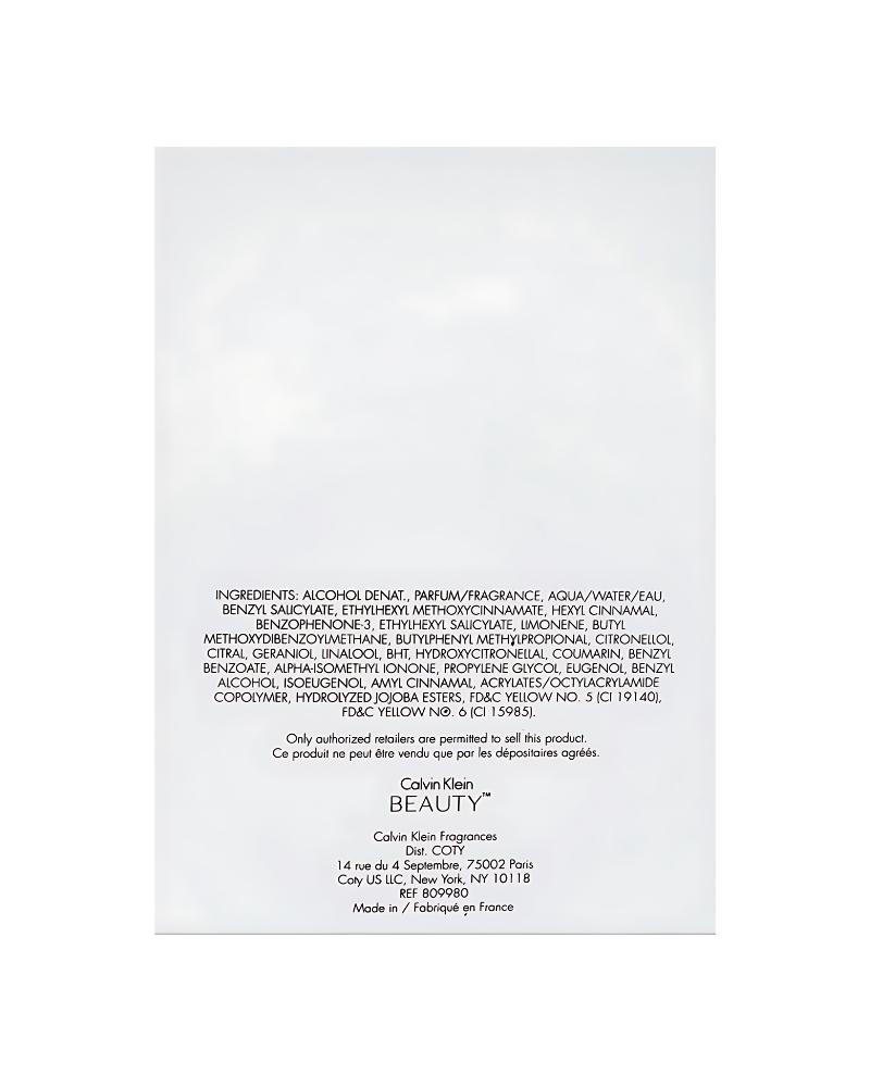Calvin Klein Beauty Eau De Parfum, Fragrance For Women, 100 ml
