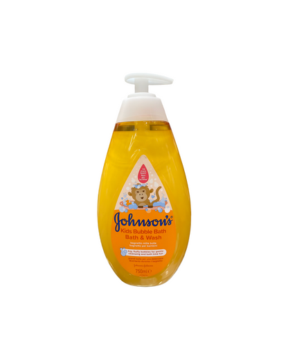 Johnson's Kids Bubble Bath & Wash, 750 ml