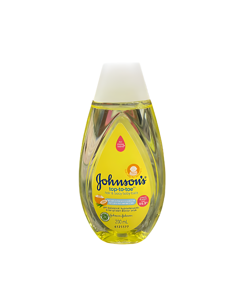 Johnson's Top-To-Toe Hair & Body Baby Bath, 200 ml