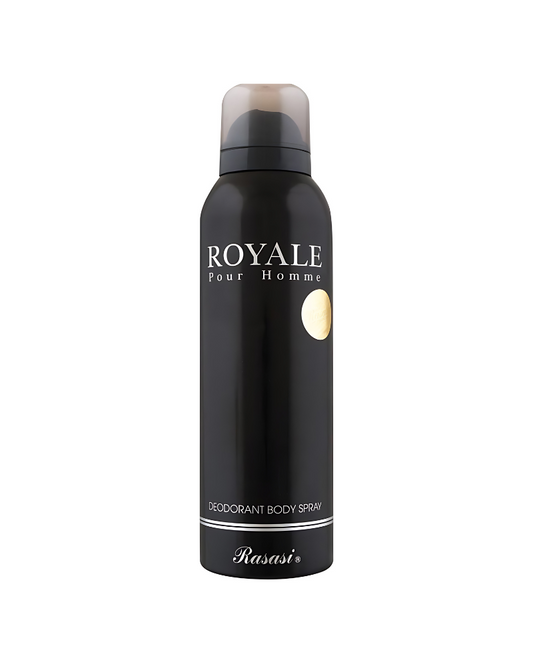 Rasasi Royale Black Pour Homme Deodorant Body Spray For Men, 200 ml