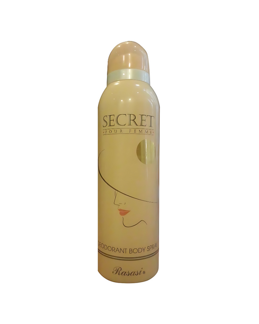 Rasasi Secret Pour Femme Deodorant Body Spray For Women, 200 ml