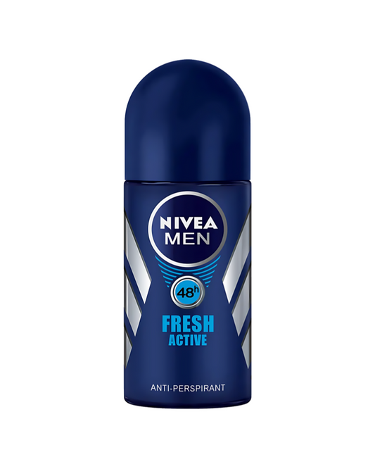 Nivea Men Fresh Active 48h Long Lasting Freshness Ocean Extracts Deodorant Roll On, 50 g