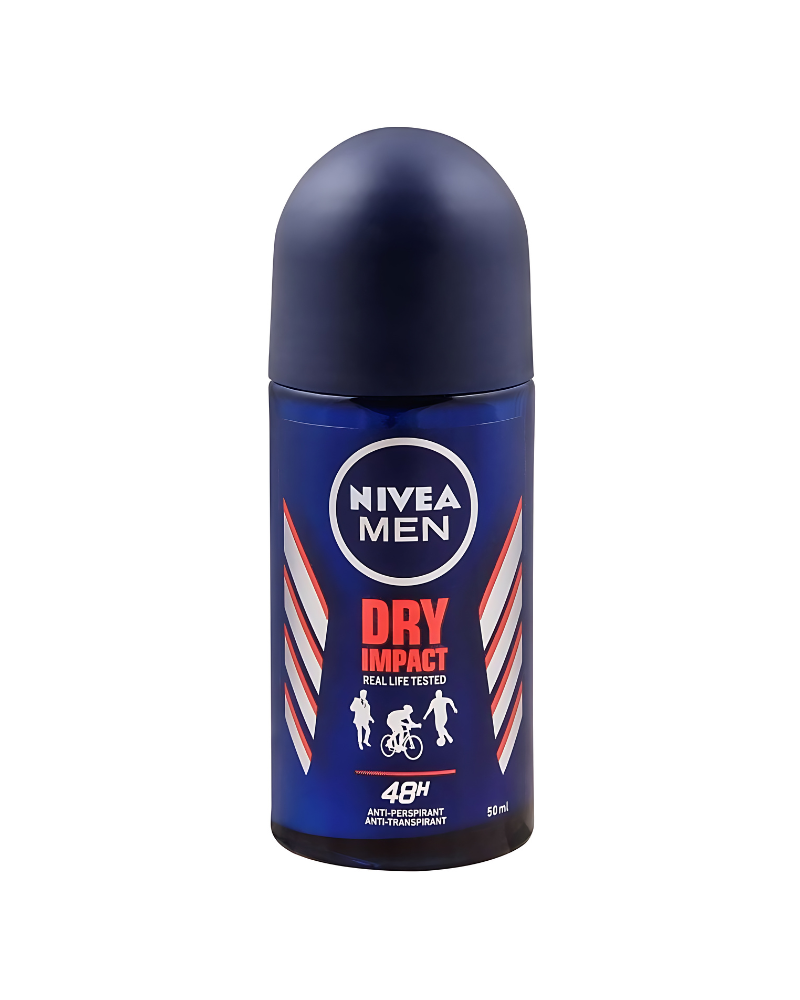 Nivea Men Dry Impact 48h Protection Anti-Perspirant Anti-Transpirant Deodorant Roll On, 50 ml