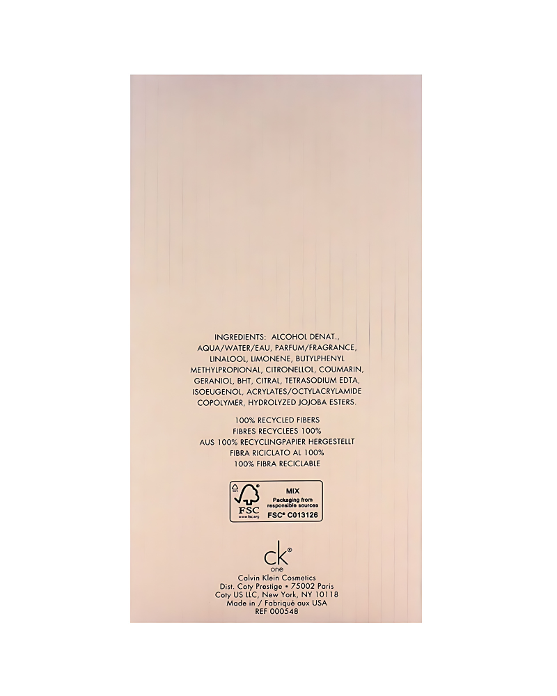 Calvin Klein One Eau De Toilette, 200 ml