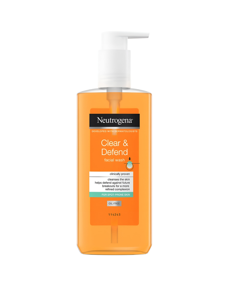 Neutrogena Clear & Defend Oil-Free Facial Wash, 200 ml