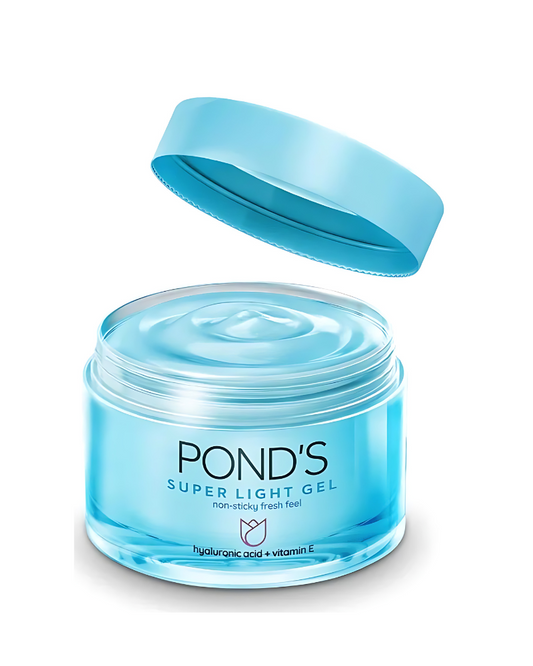 Pond's Super Light Gel Non-Sticky Fresh Feel With Hyaluronic Acid & Vitamin E, 50 g