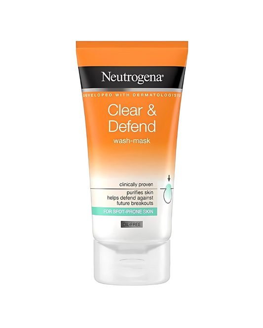 Neutrogena Clear & Defend Oil-Free Wash-Mask For Spot-Prone Skin, 150 ml